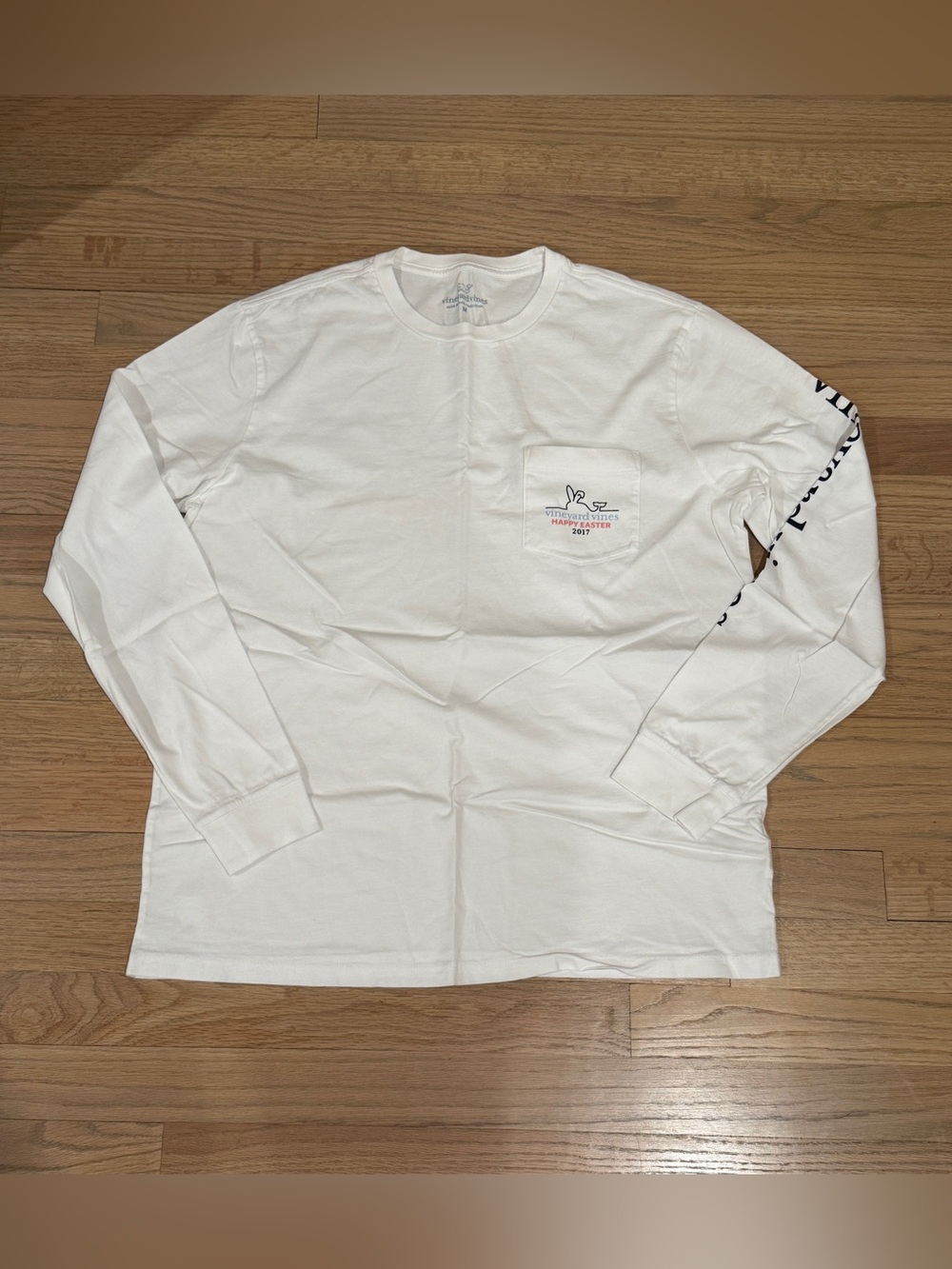 Men’s Vineyard Vines “Happy Easter” Long-Sleeve T-Shirt, Size Medium